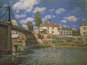 Alfred Sisley, The Bridge at Villeneuve-la-Garene